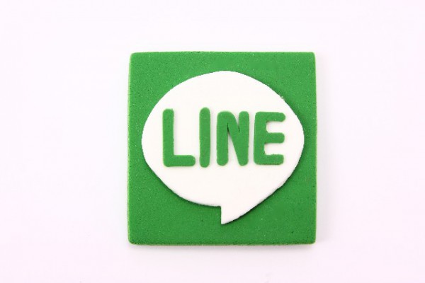 LINEアプリアイコンのクレイアート